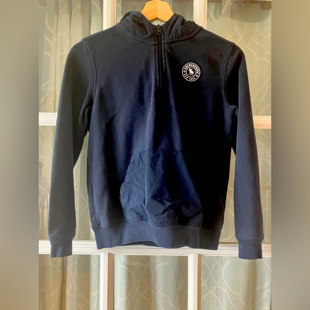 abercrombie kids boy’s Navy Hoodie Sweatshirt